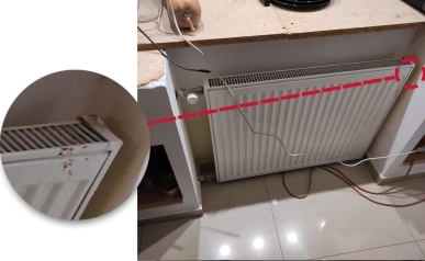 Nesprávne umiestnenie radiátora - problém s kúrením